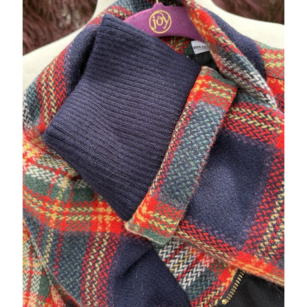 L.A.M.B. Gwen Stefani Jacket Wool Plaid Vintage 2008 Asymmetrical Zipper Size 8 - Picture 13 of 13